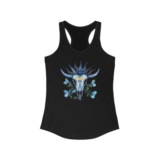 Cow Skull Racerback Tank