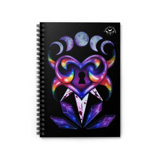 Rainbow Lock Heart Notebook