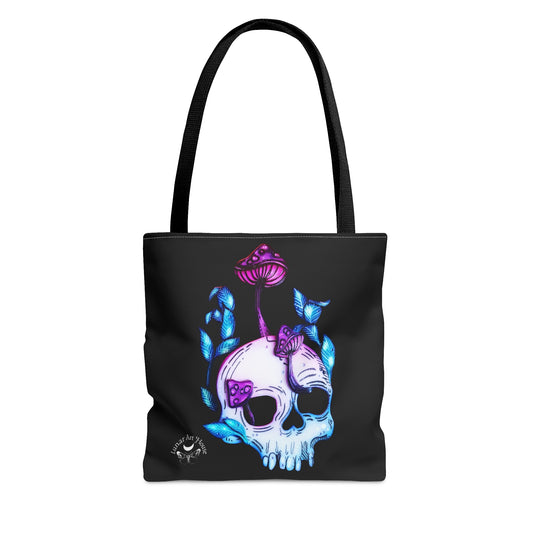 Mushroom Skull Tote Bag