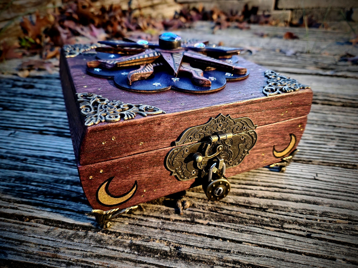 Celestial Compass Hidden Key Box Made to Order