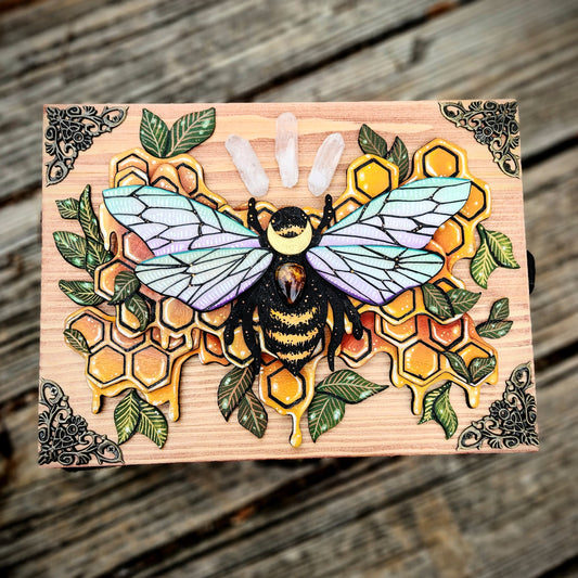 Bee Hidden Key Box Made to Order