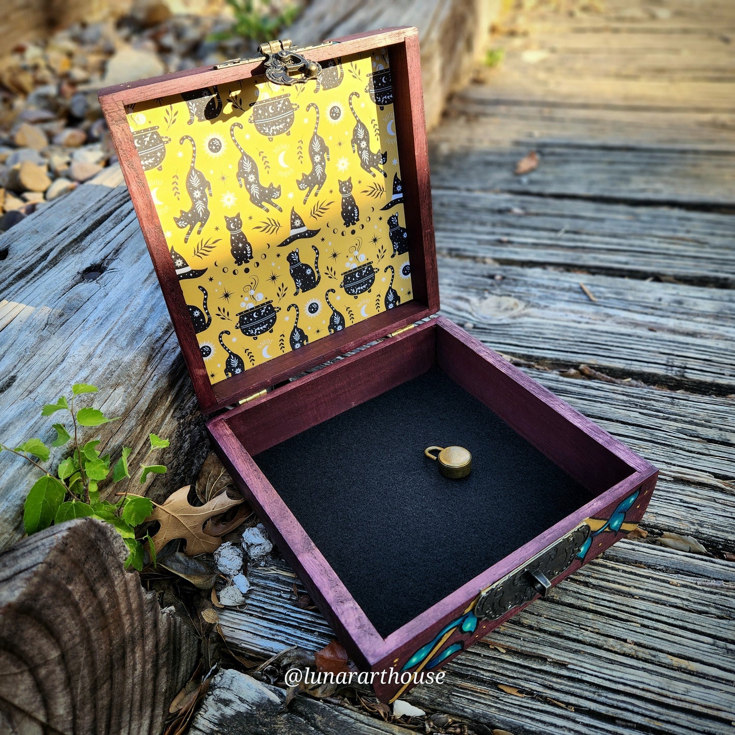 Cat Skull Hidden Key Box Made to Order