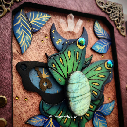 Light Luna Moth Hidden Key Journal