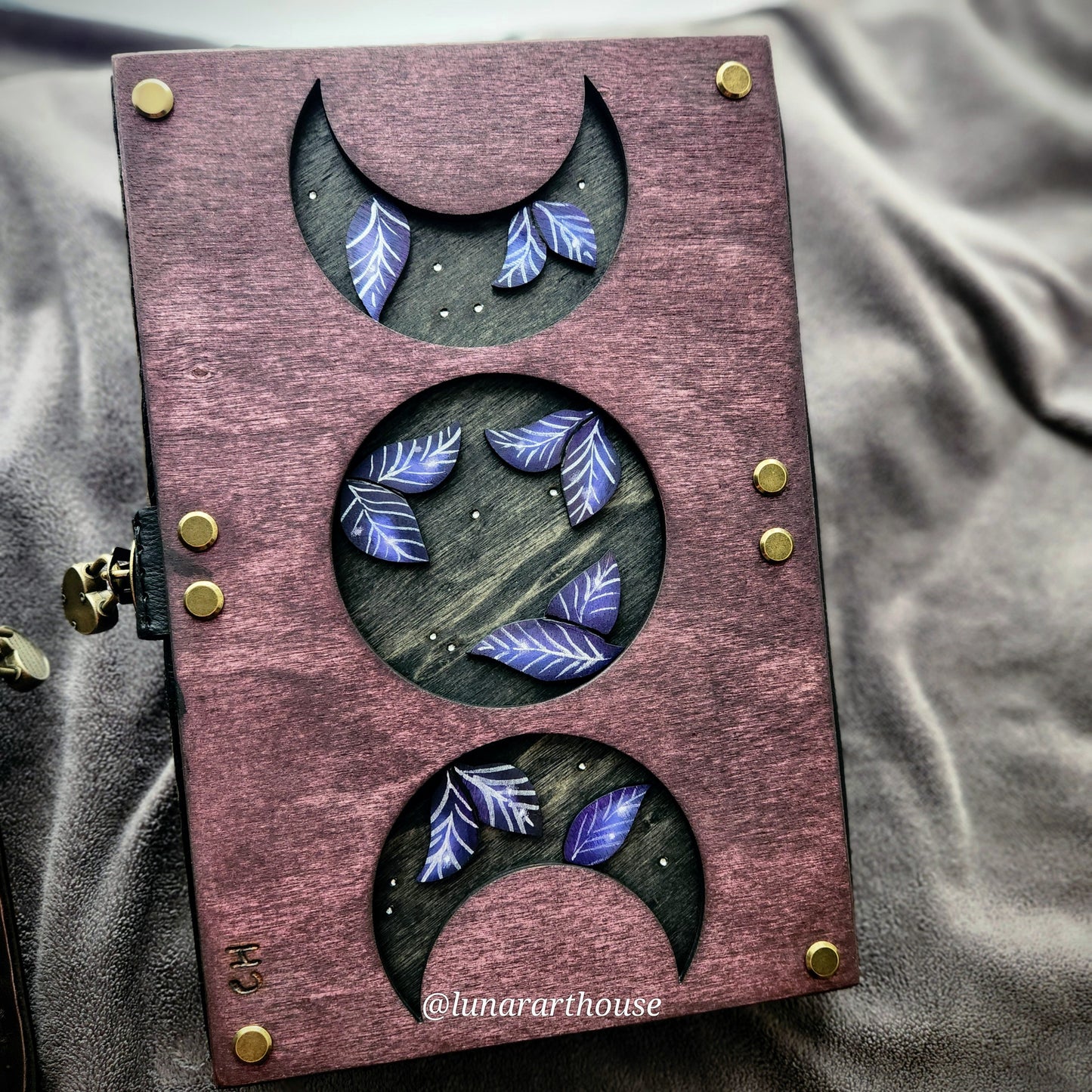 Dark Luna Moth Hidden Key Journal