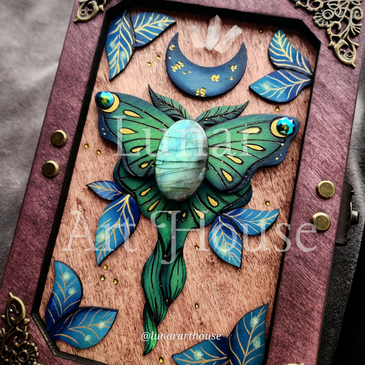 Light Luna Moth Hidden Key Journal