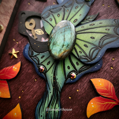 Light Luna Moth Hidden Key Journal