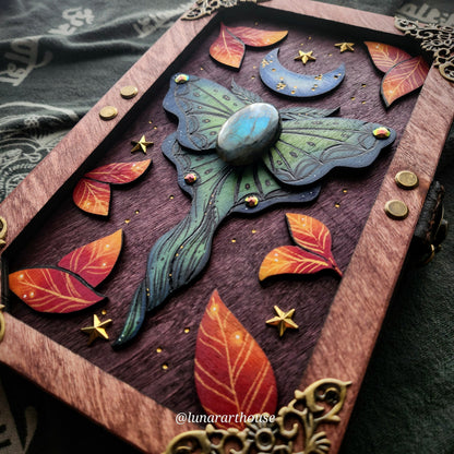 Light Luna Moth Hidden Key Journal