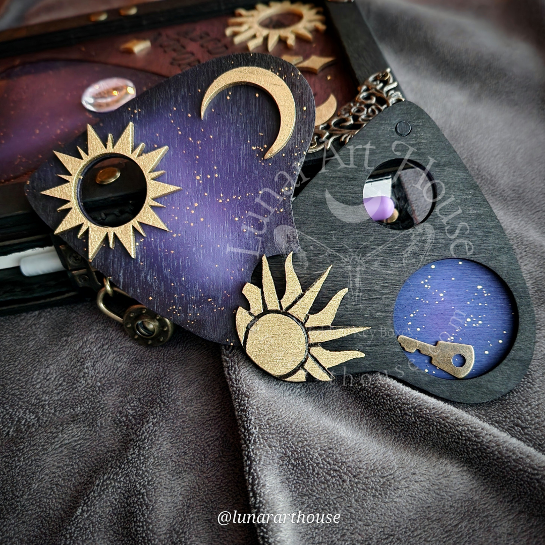 Purple Ouija Hidden Key Journal