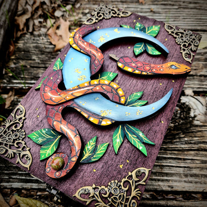 Orange Snake and Moon Hidden Key Box