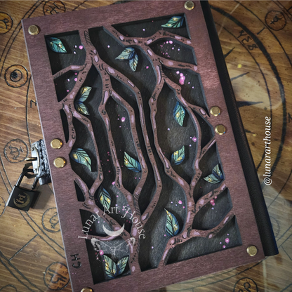 Heart with Roots Hidden Key Journal