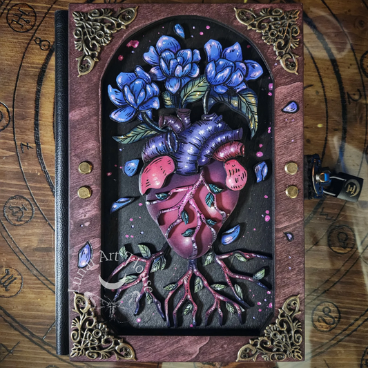 Heart with Roots Hidden Key Journal