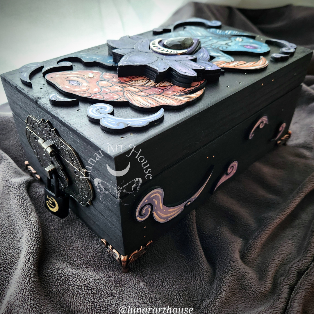 Koi Fish Hidden Key Box