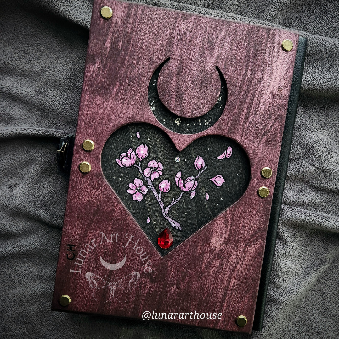 Spikey Rainbow Heart Hidden Key Journal