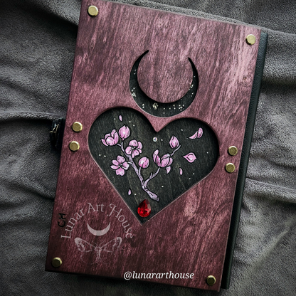 Spikey Rainbow Heart Hidden Key Journal