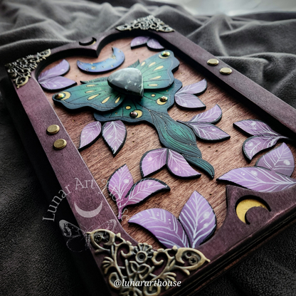 Light Luna Moth Hidden Key Journal