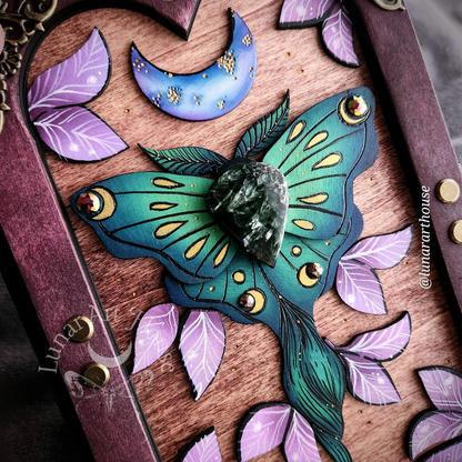 Light Luna Moth Hidden Key Journal