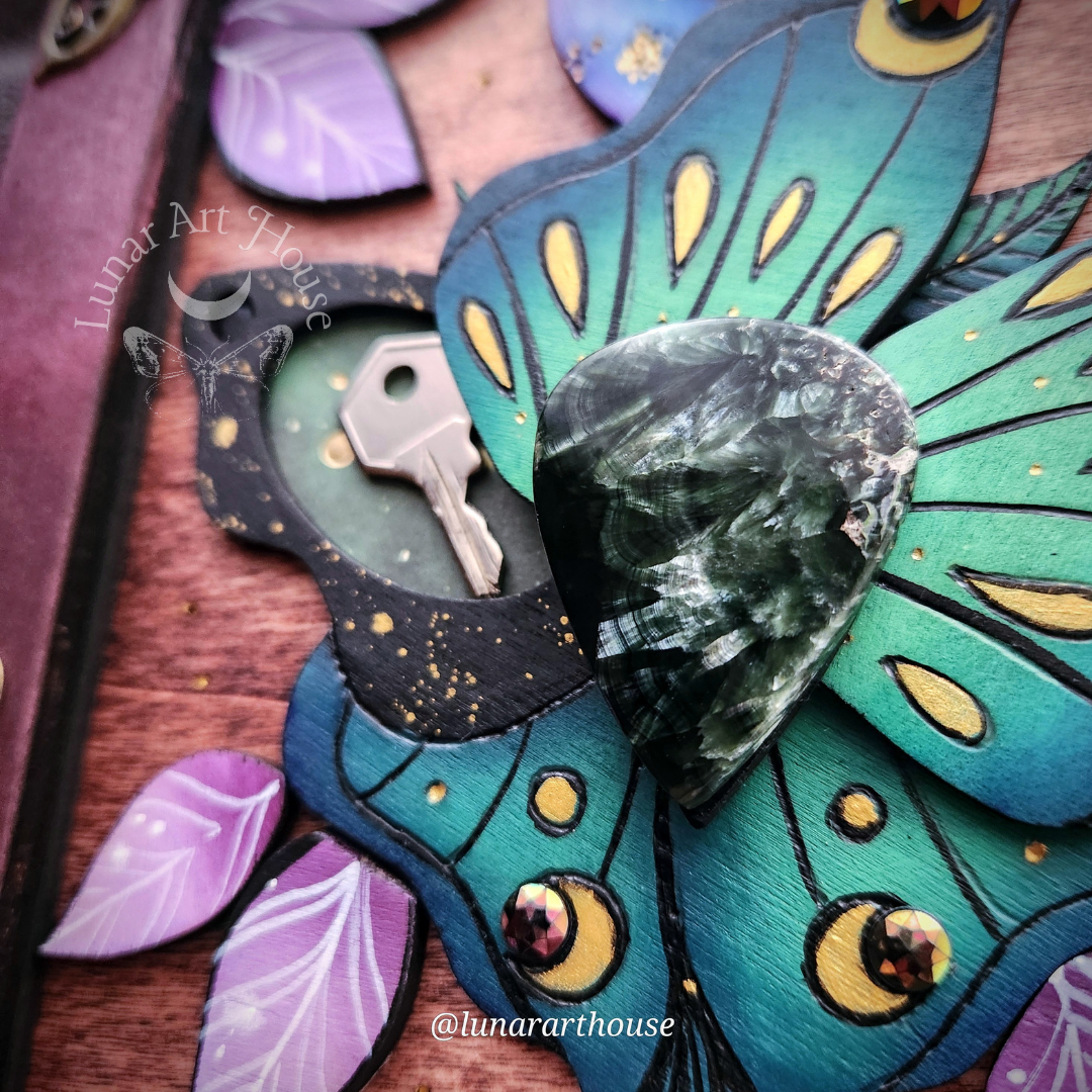 Light Luna Moth Hidden Key Journal