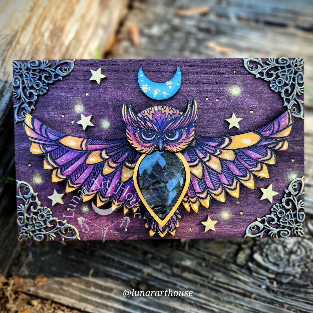 Owl Hidden Key Box Made to Order