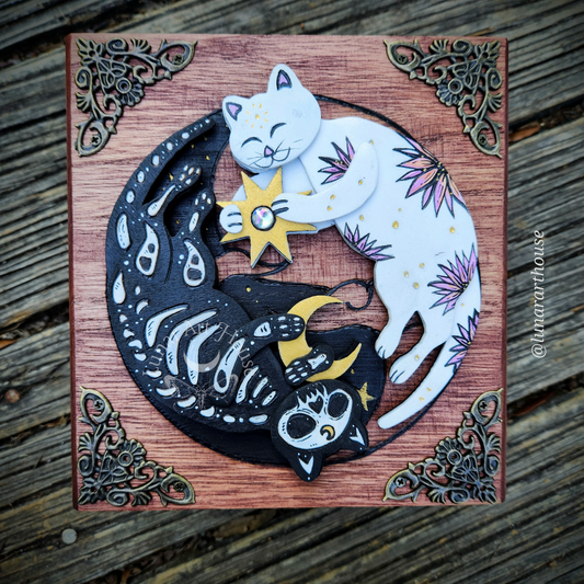 Yin Yang Cats Made to Order