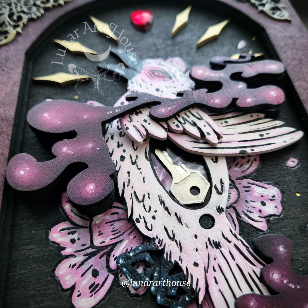 Pink Bird Hidden Key Journal