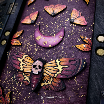 Death Moth Rib Cage Hidden Key Journal