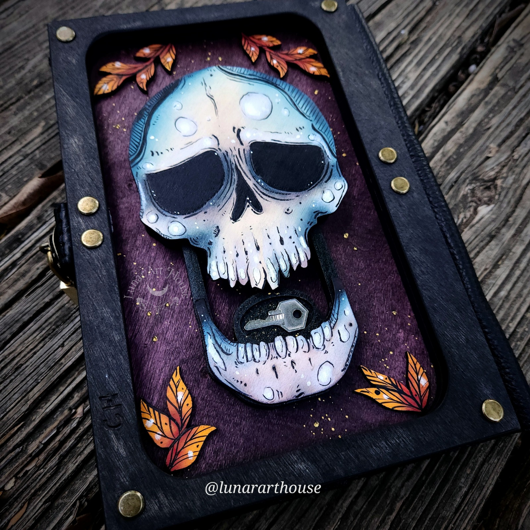 Death Moth Rib Cage Hidden Key Journal