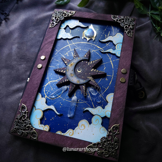 Blue Celestial Hidden Key Journal