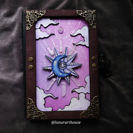 Pink Celestial Hidden Key Journal