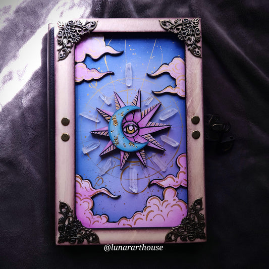 Pastel Celestial Hidden Key Journal