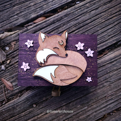 Mini Fox Hidden Key Box