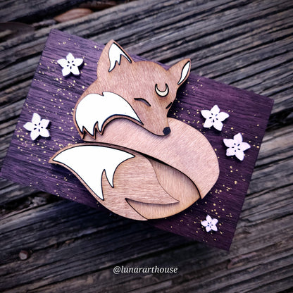 Mini Fox Hidden Key Box