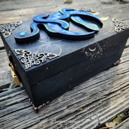 Snake and Moon Hidden Key Box Printed Edition