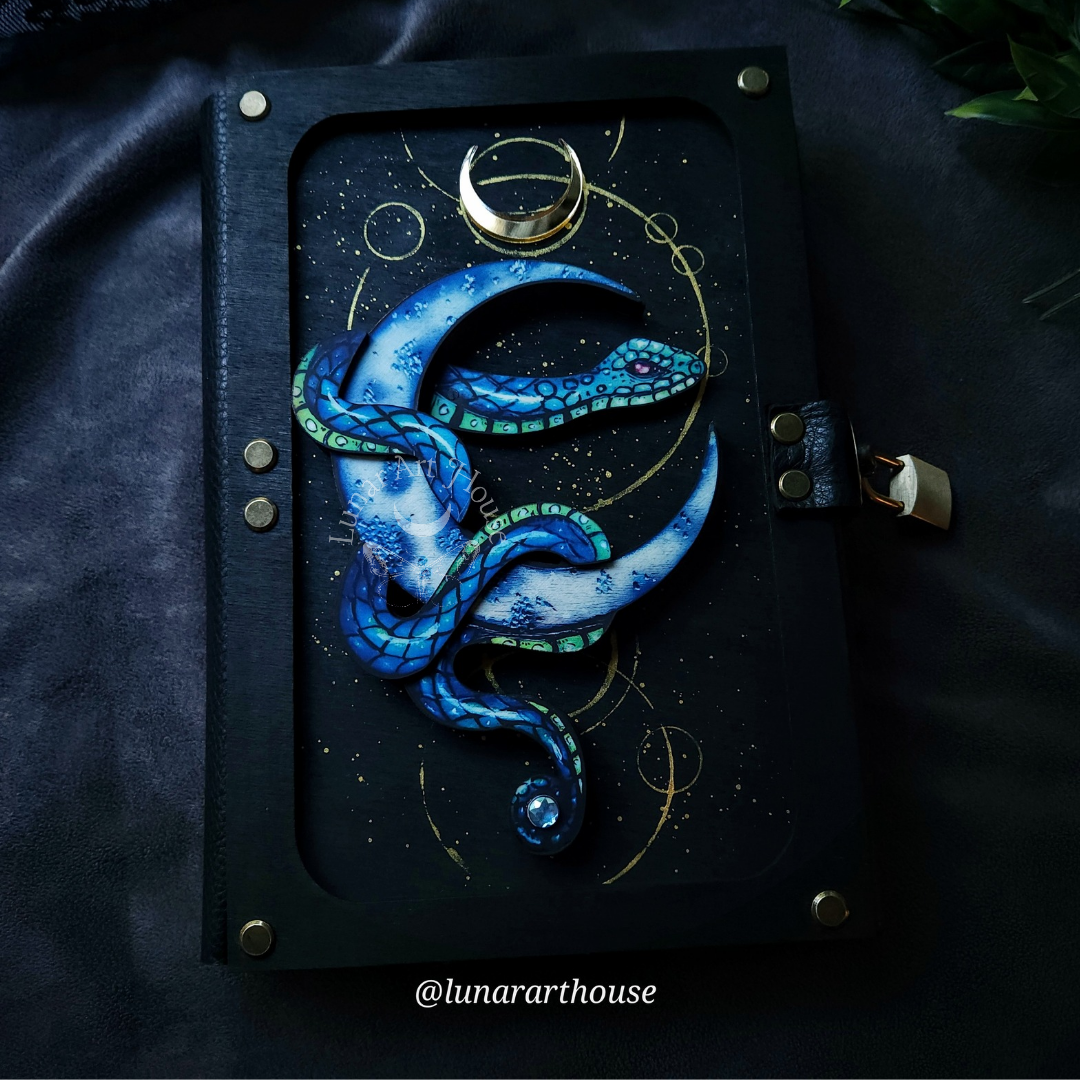 Snake and Moon Hidden Key Journal Printed Edition