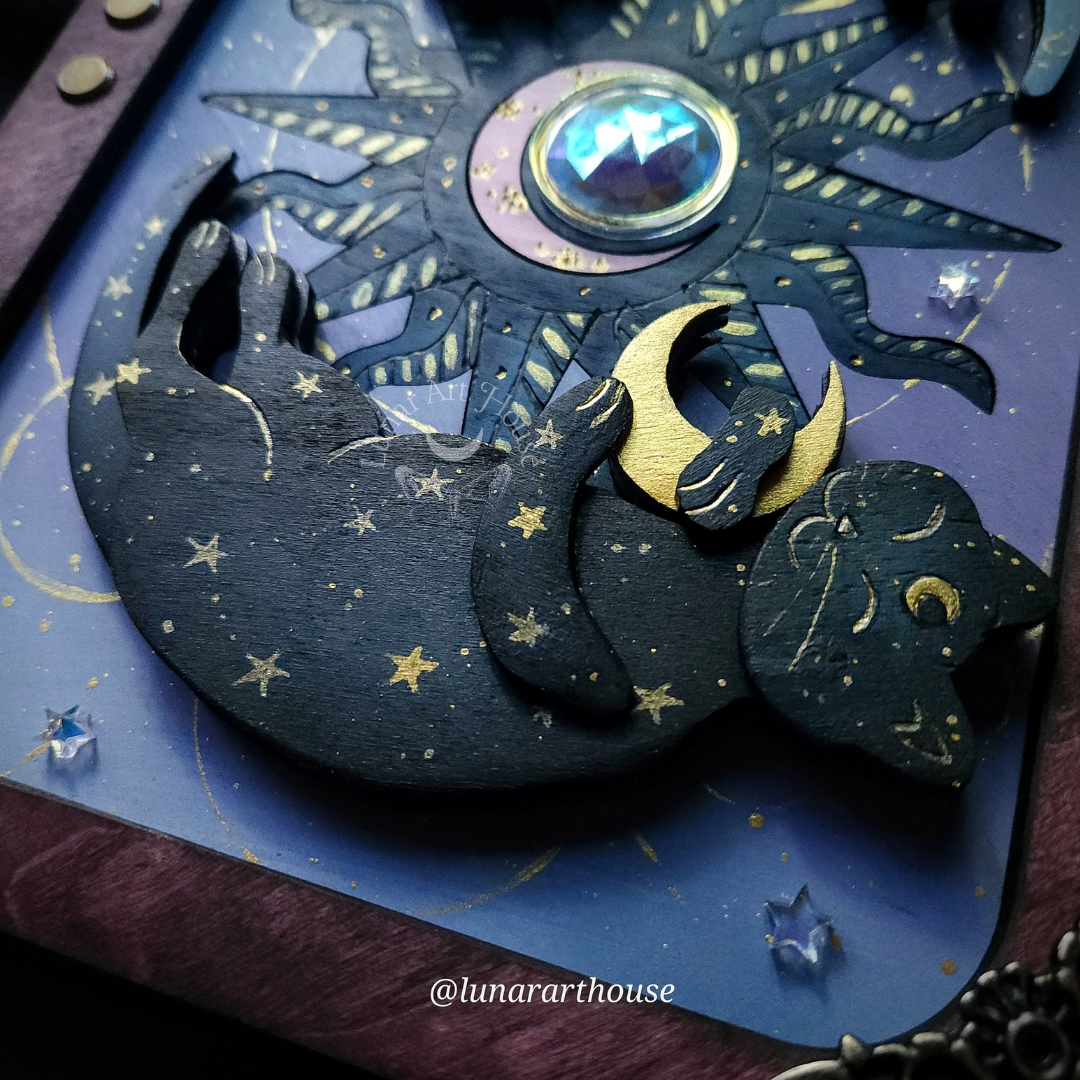 Celestial Cats Hidden Key Journal Made to Order