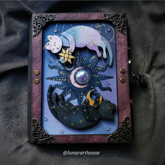 Celestial Cats Hidden Key Journal Made to Order