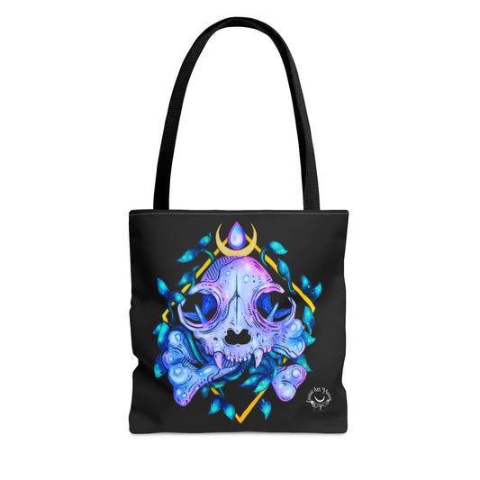 Cat Skull Tote Bag