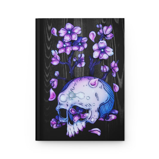 Cherry Blossom Skull Hardcover A5 Journal