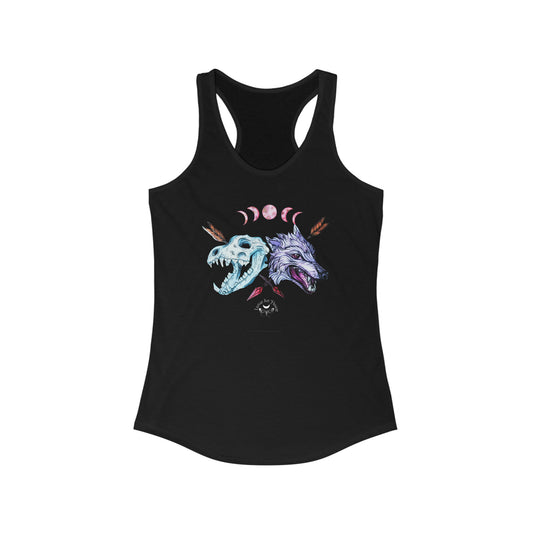 Blood Moon Wolf Racerback Tank