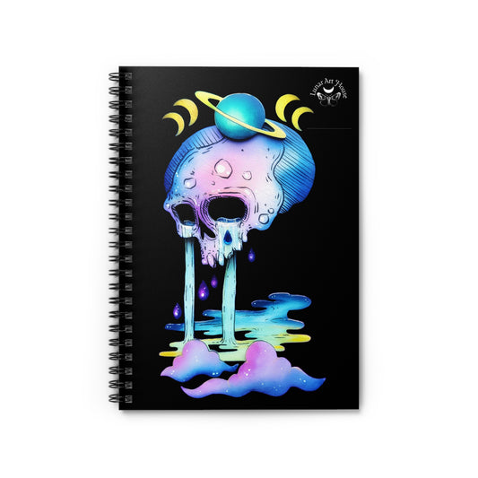 Sad Skull Spiral Notebook