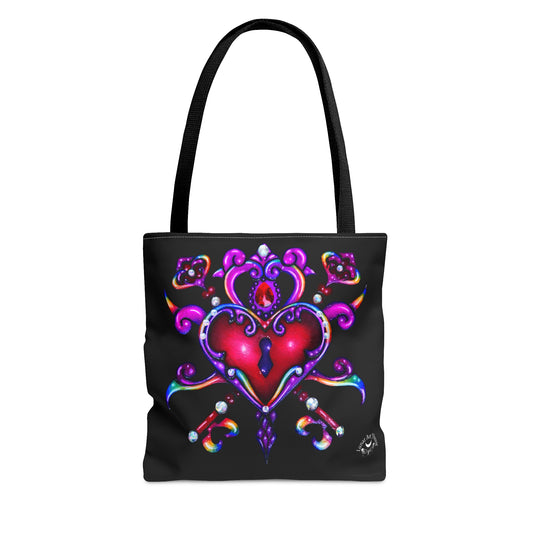 Rainbow Heart Tote Bag