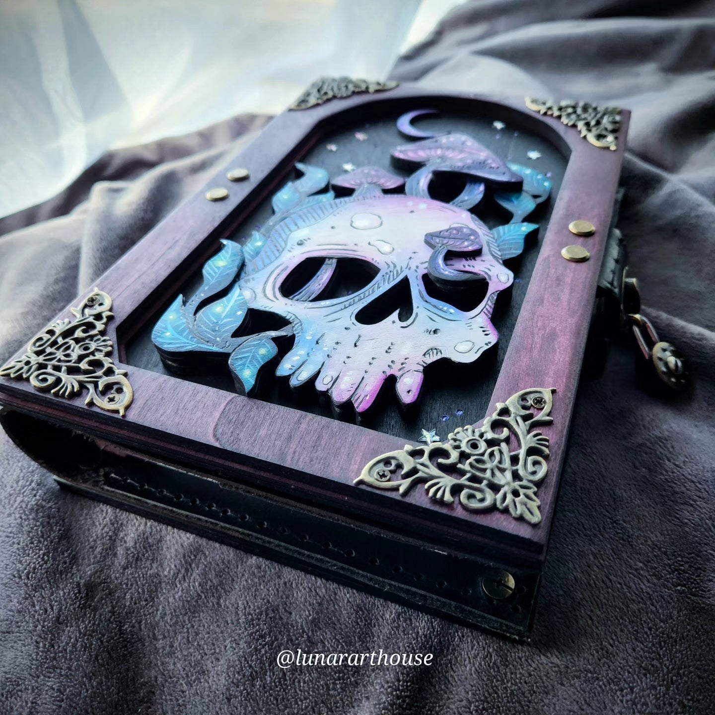 Mushroom Skull Hidden Key Journal Made to Order