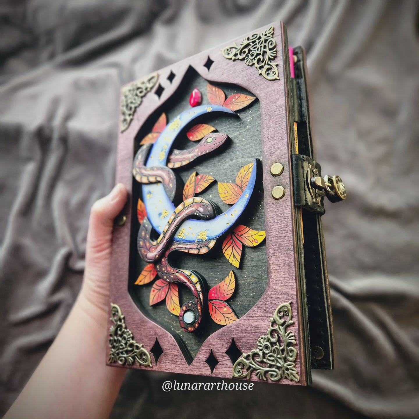 Autumn Snake Hidden Key Journal Made to Order