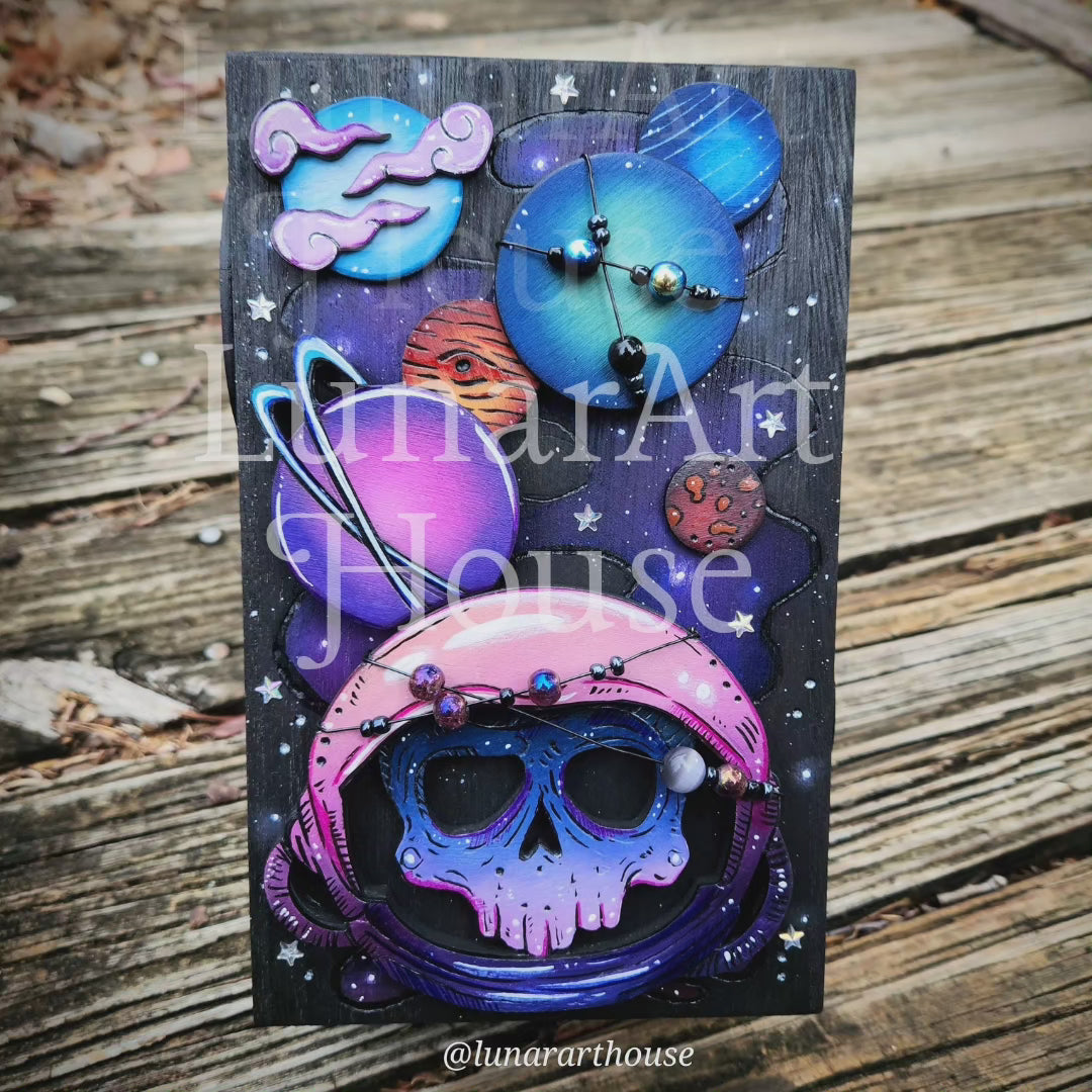 Astronaut Skull Hidden Key Box Made to Order