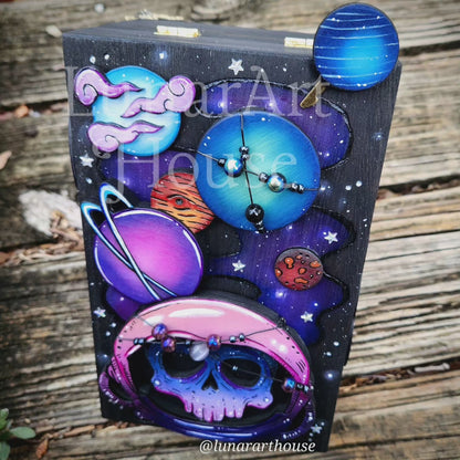 Astronaut Skull Hidden Key Box Made to Order