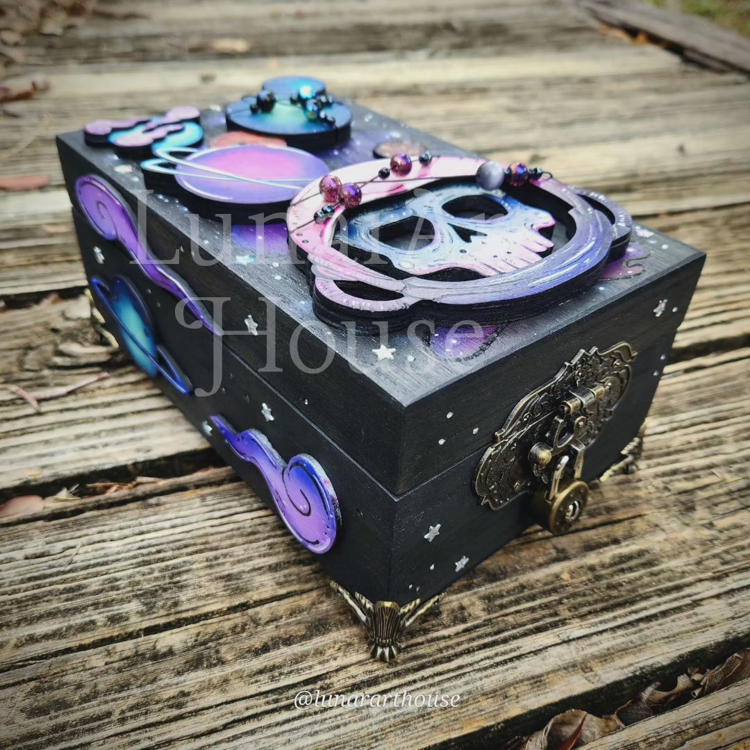 Astronaut Skull Hidden Key Box Made to Order