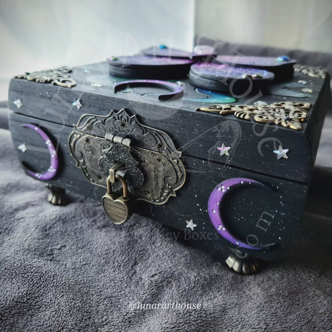 Galaxy Butterfly Hidden Key Box