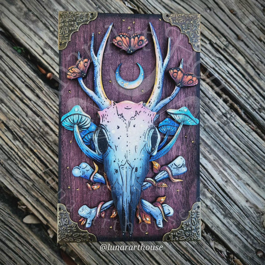 Deer Skull Hidden Key Box