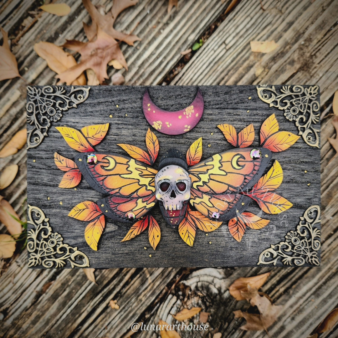 Death Head Moth Hidden Key Box