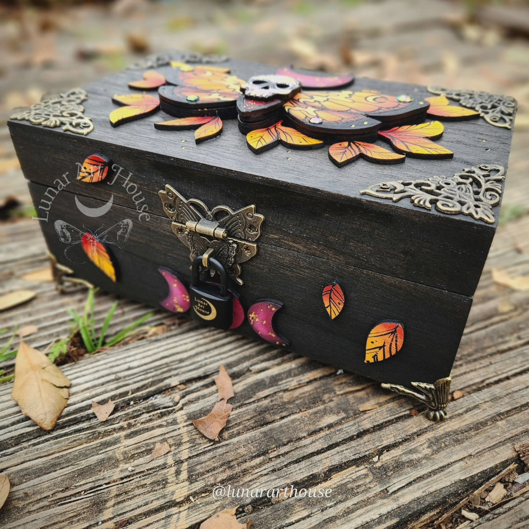 Death Head Moth Hidden Key Box