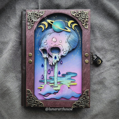 Sad Skull Hidden Key Journal